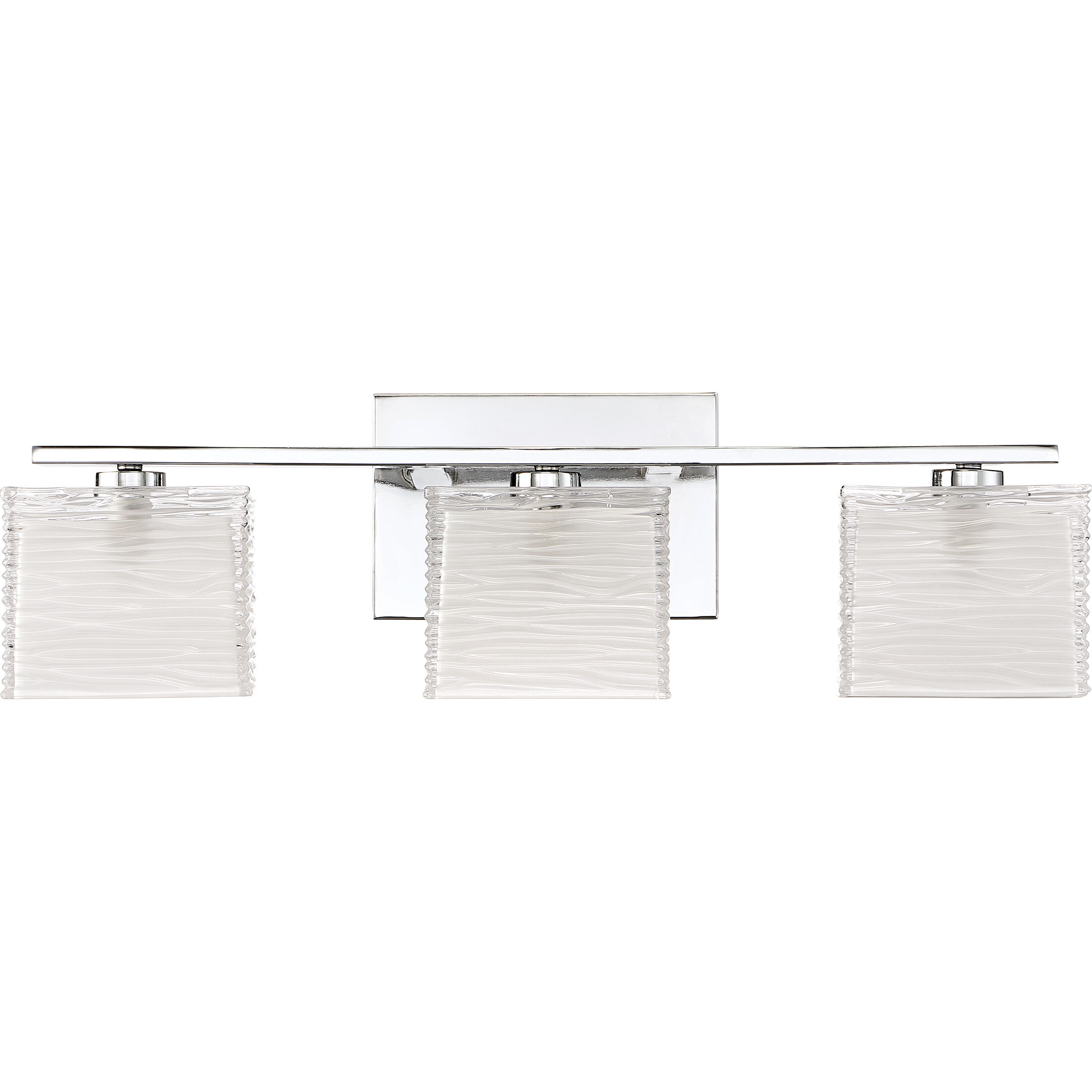 Westcap 3 Light 23 inch Polished Chrome Bath Light Wall Light, Large