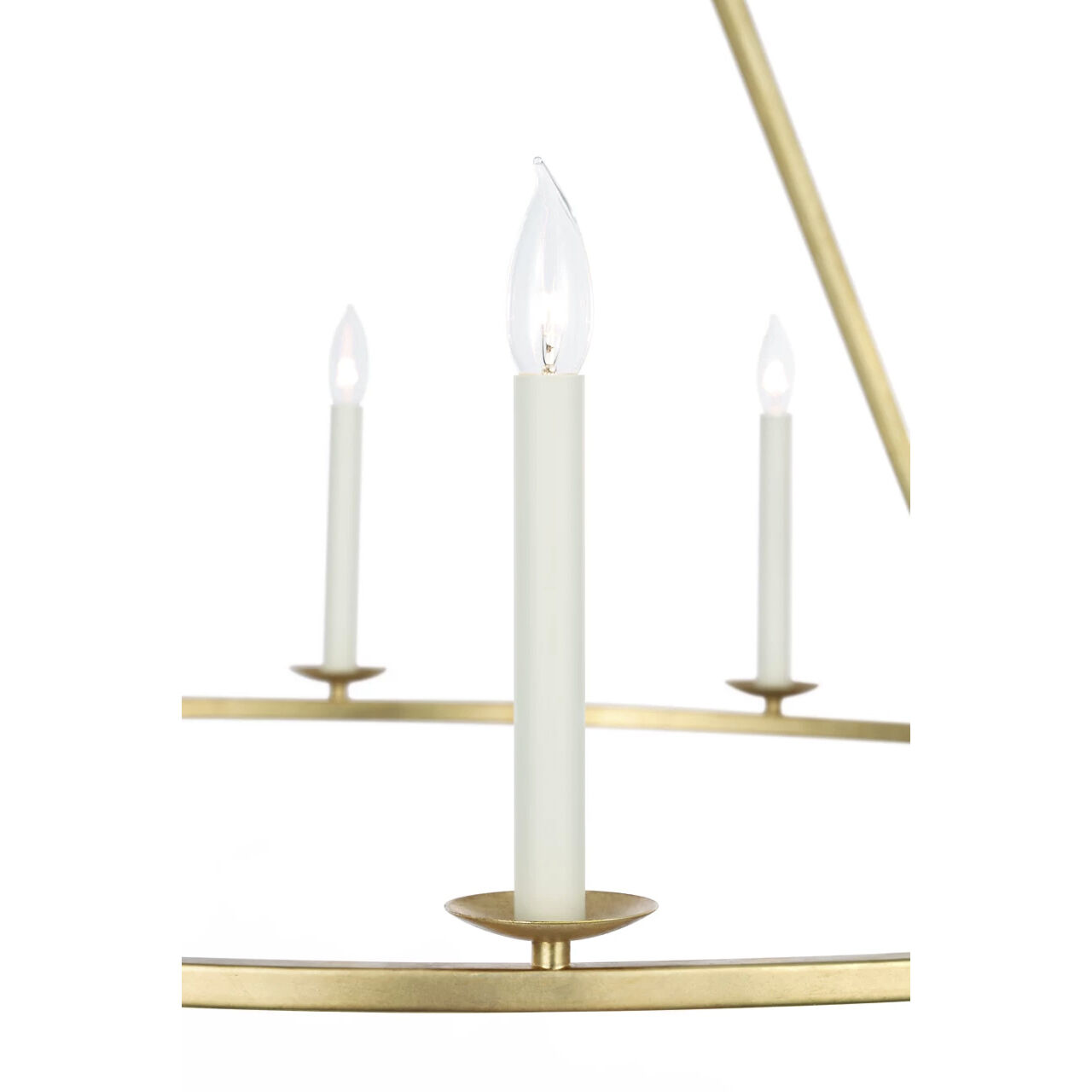 Chapman & Myers Darlana Ring 12 Light 50 inch Gild Single Ring Chandelier Ceiling Light, Extra Large