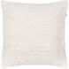 Karrie 22 inch Cream Pillow Cover