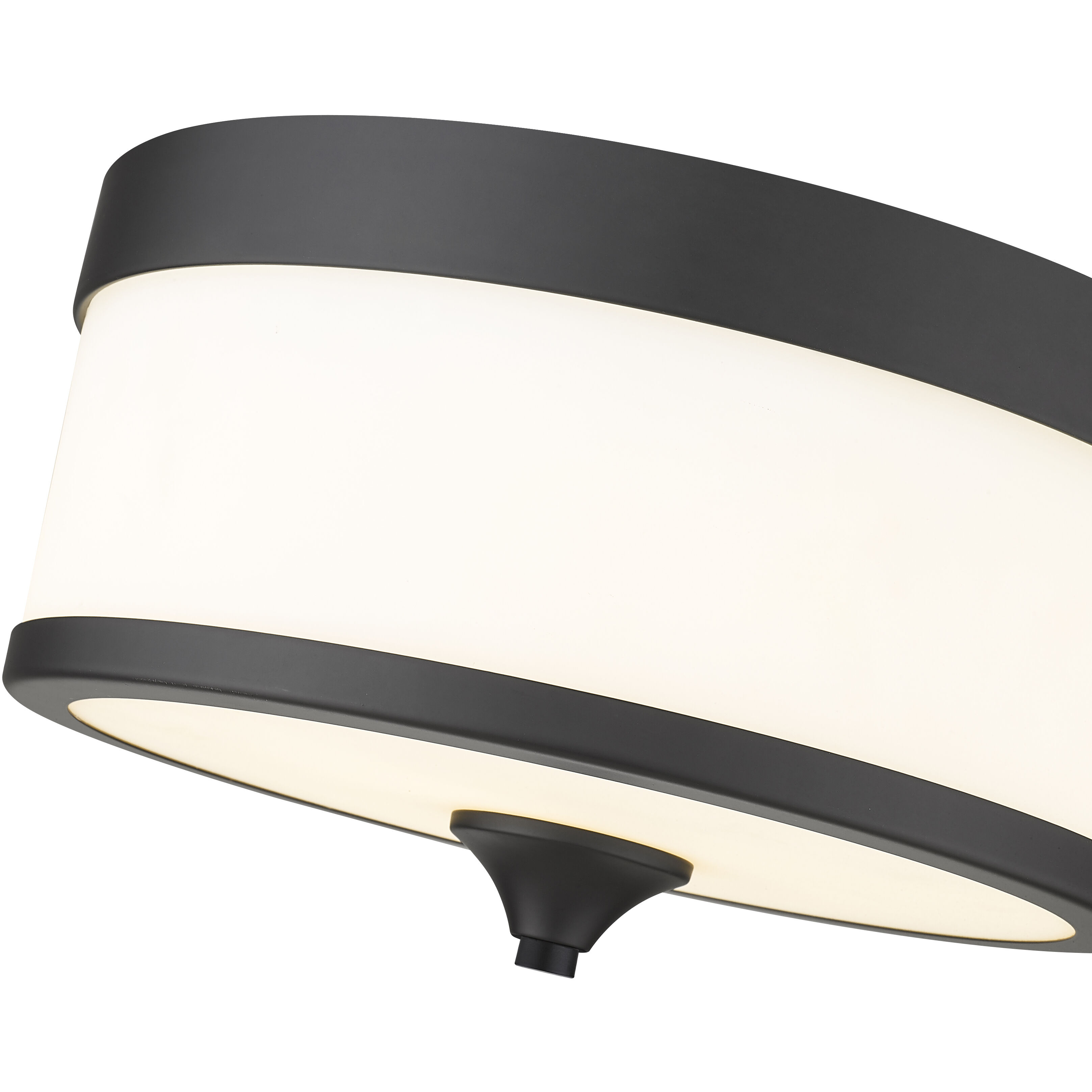 Cosmopolitan 3 Light 13.75 inch Matte Black Flush Mount Ceiling Light