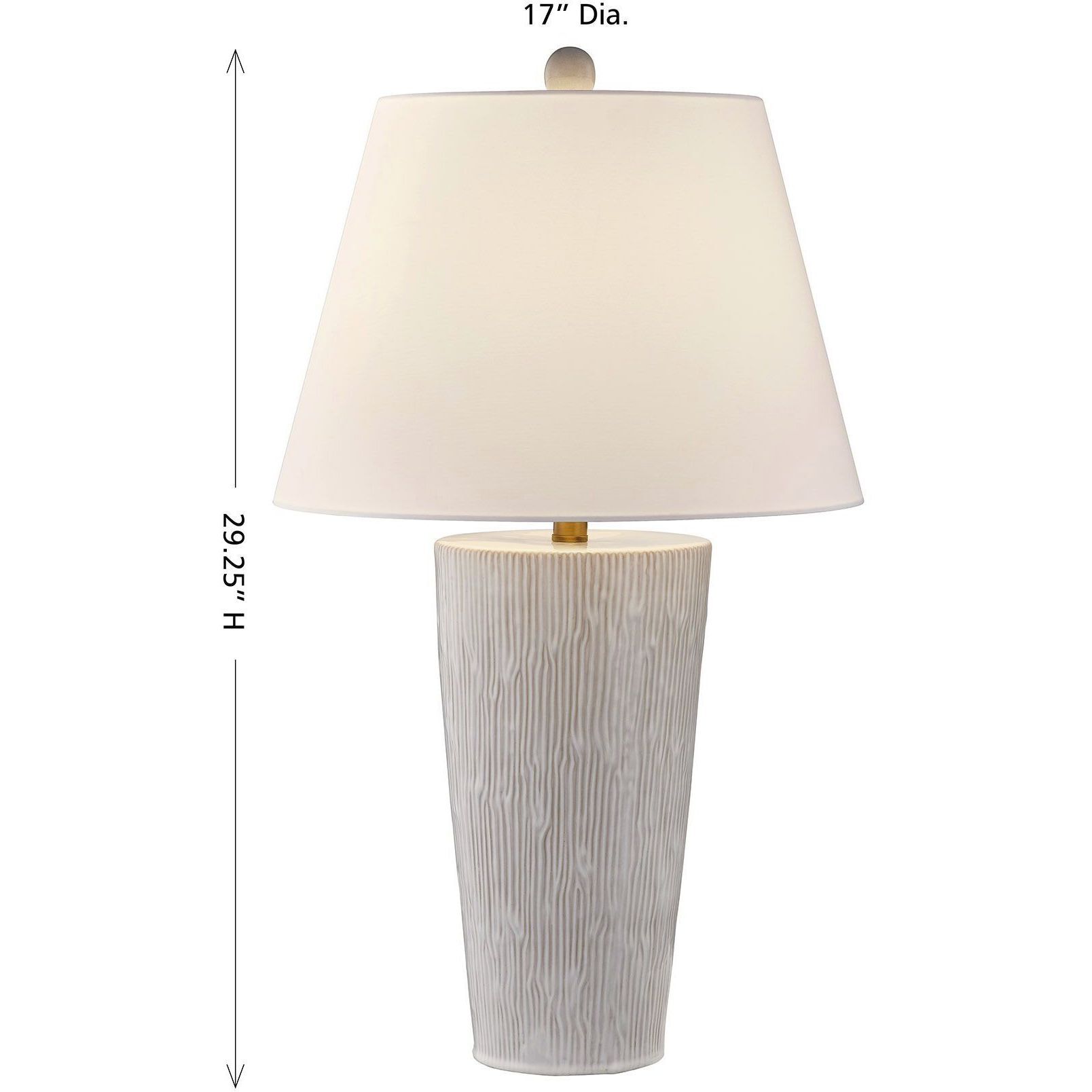 James 29 inch 100.00 watt Distressed White Table Lamp Portable Light, Coco & Dash
