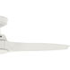 Mosley 52 inch Matte White with Fresh White Blades Outdoor Ceiling Fan