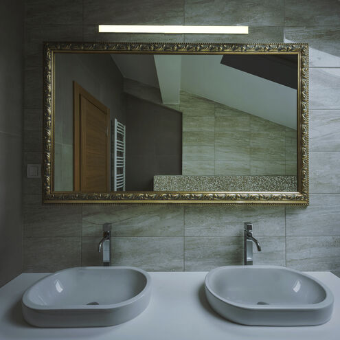 Procyon 36 inch Silver Bathroom Vanity Light Wall Light