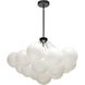 Miles LED 27 inch Matte Black Chandelier Ceiling Light