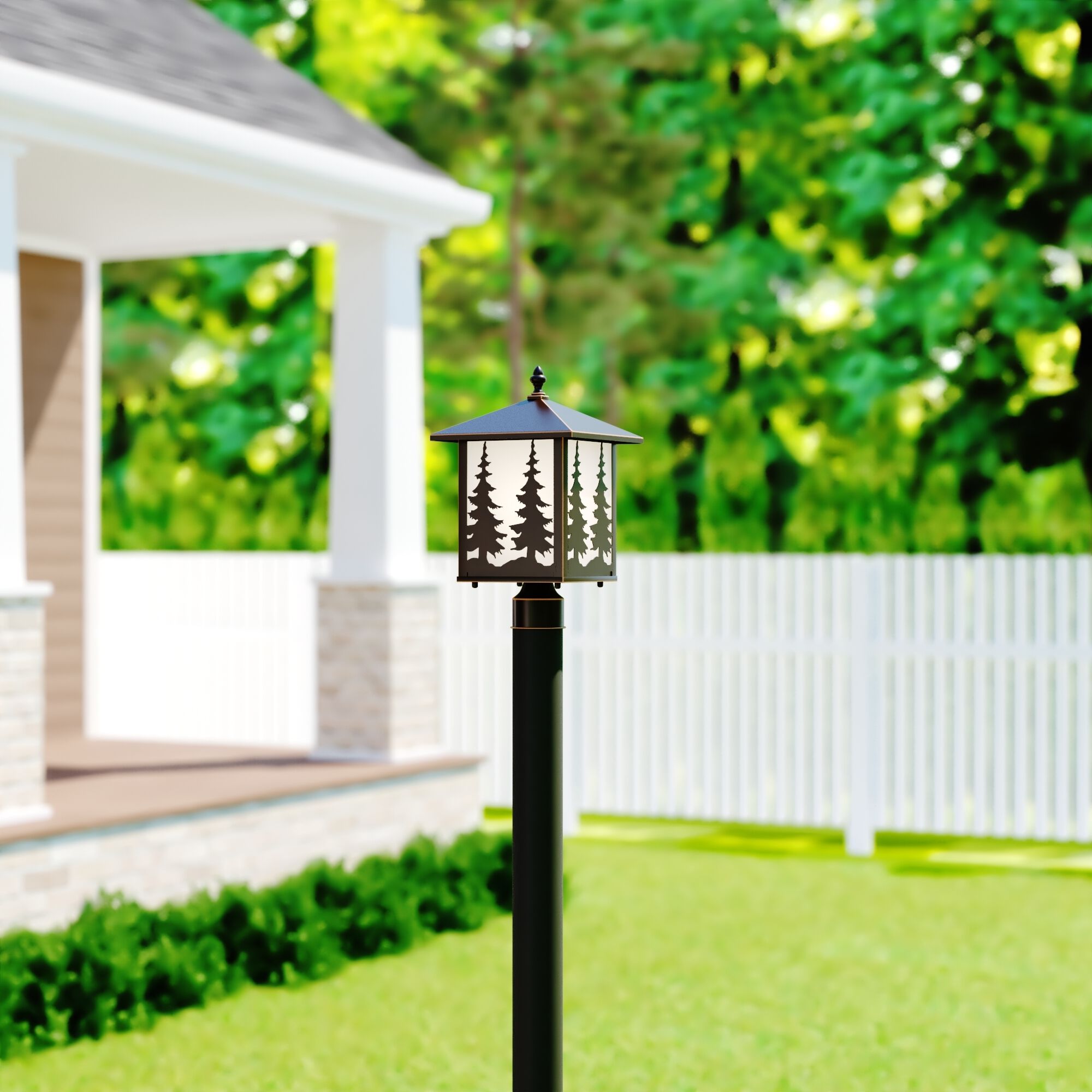 Yosemite LED 14 inch Burnished Bronze Outdoor Post