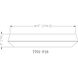 Quasars LED 16 inch Matte Black Flush Mount Ceiling Light