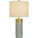Signature 27.75 inch 100 watt Soft Brass and Natural Cement Table Lamp Portable Light