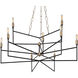 Bodie 9 Light 36 inch Havana Gold and Carbon Chandelier Ceiling Light