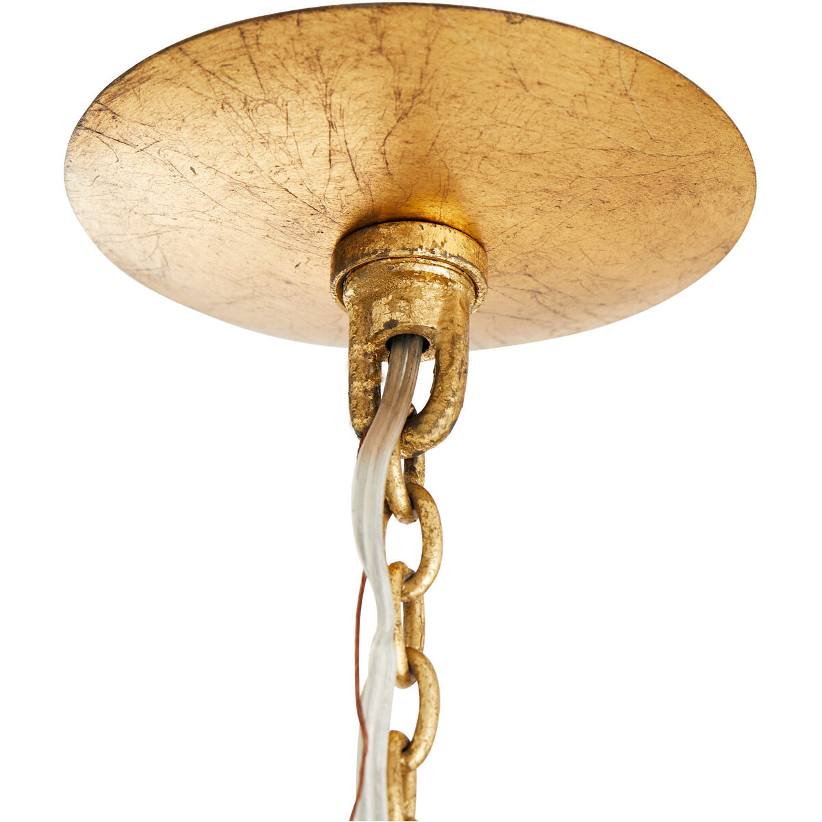 Prescott 8 Light 28 inch Gold Leaf Two-Tiered Chandelier Ceiling Light