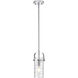Pilaster II Cylinder 1 Light 5 inch Polished Chrome Pendant Ceiling Light