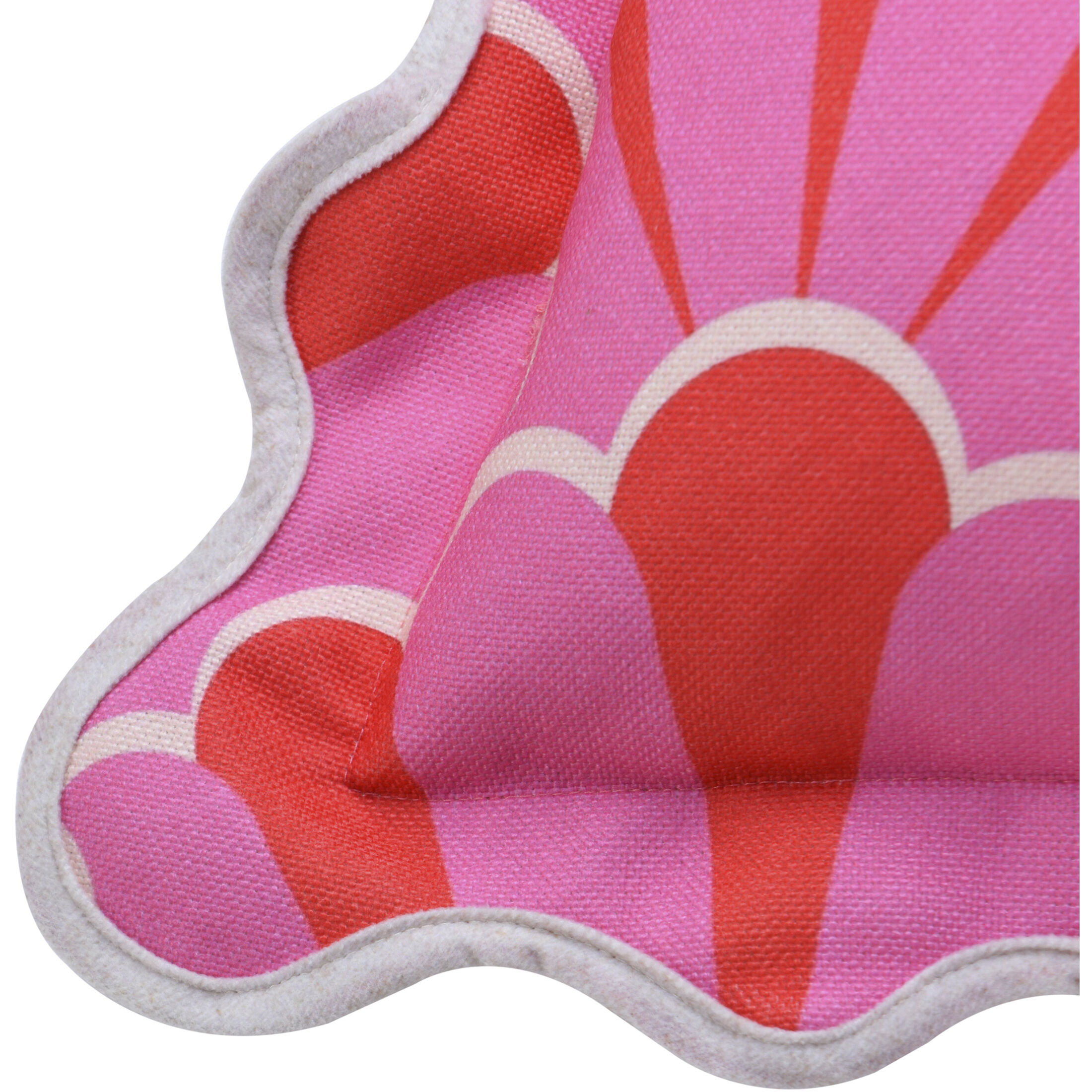 Lisa Ray 22 X 7 inch Multi and Pink and Red Pillow