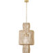 Canada 1 Light 16 inch Natural White Chandelier Ceiling Light