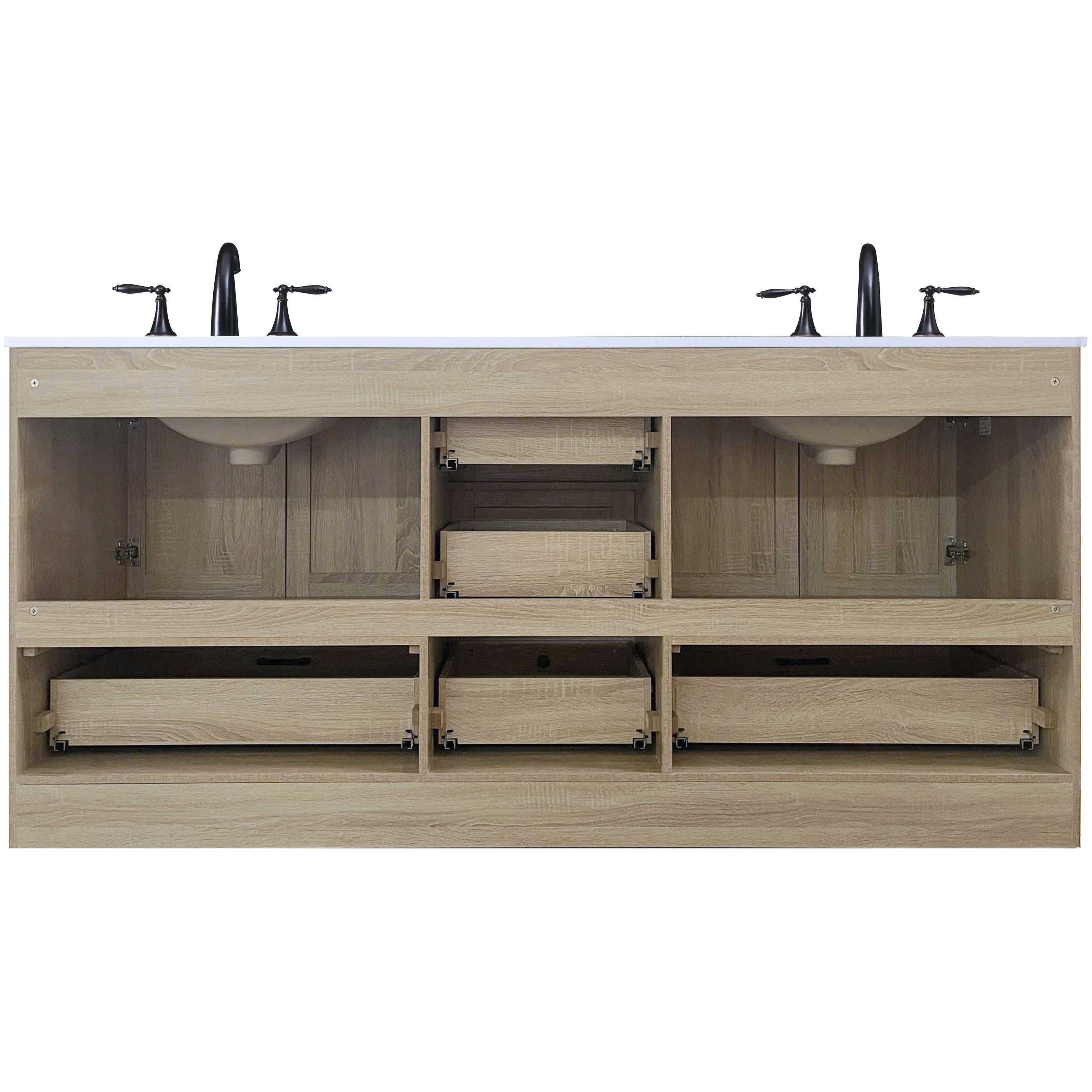 Soma 72 X 34 inch Mango Wood Bathroom Vanity Cabinet