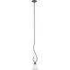 Elipse 1 Light 6 inch Painted Bronze Mini Pendant Ceiling Light