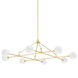 Andrews LED 46 inch Aged Brass Chandelier Ceiling Light
