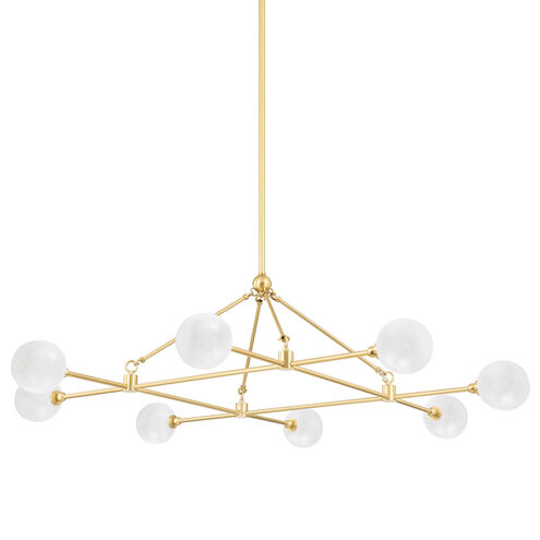 Andrews LED 46 inch Aged Brass Chandelier Ceiling Light