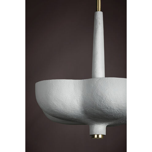 Rimini 3 Light 20 inch Gold Leaf Pendant Ceiling Light