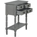 Barrett 23.5 X 11.75 inch Carbon Gray and Black Console Table