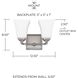 Tatum 2 Light 12.5 inch Brushed Nickel Vanity Light Wall Light