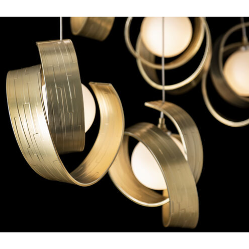 Riza 10 Light 12.2 inch Modern Brass Pendant Ceiling Light