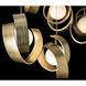 Riza 10 Light 12.2 inch Modern Brass Pendant Ceiling Light