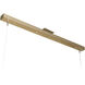 Art + Alchemy Ingot LED 1.25 inch Modern Brass Pendant Ceiling Light