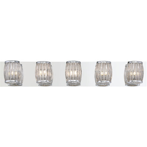 Barile 5 Light 31 inch Chrome Vanity Light Wall Light