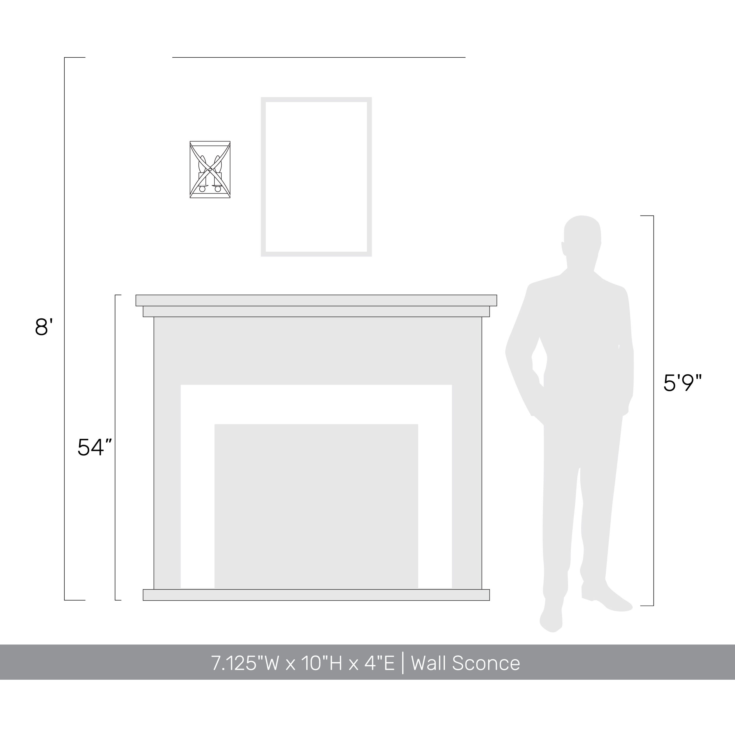 Alcott 2 Light 7.13 inch Antique Ivory Wall Sconce Wall Light