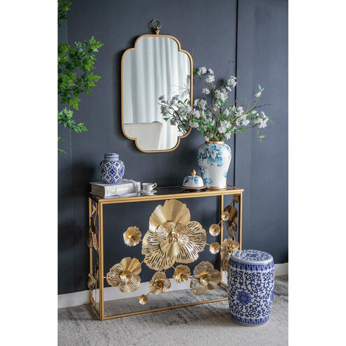 Garden 15.9 inch Blue and White Stool