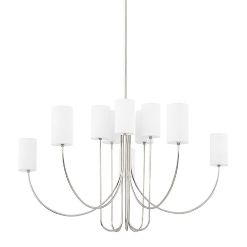 Harlem 10 Light 48.25 inch Polished Nickel Chandelier Ceiling Light