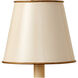 Tole Cream 6 inch Tapered Chandelier Shade