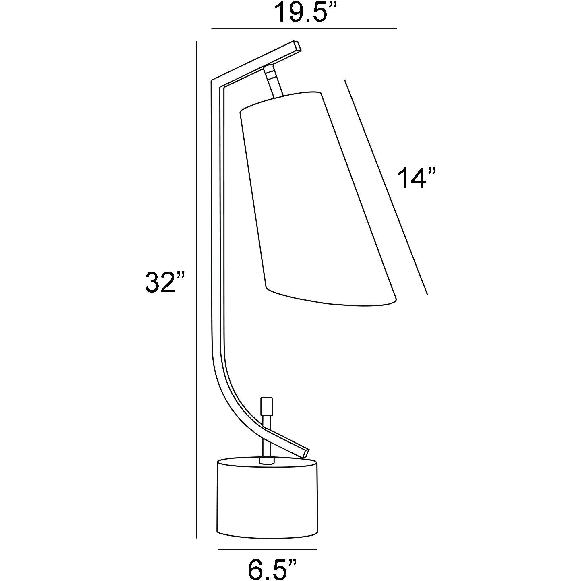 Xandra 32 inch 60.00 watt Black Table Lamp Portable Light