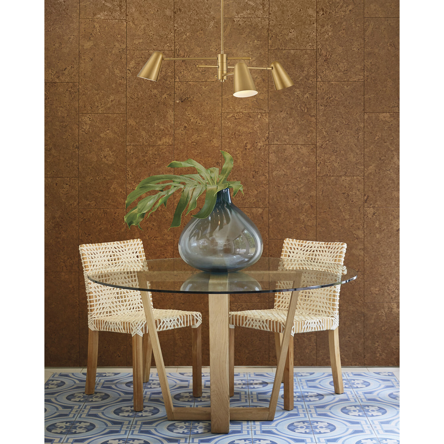 Birdie LED 30 inch Lacquered Brass Chandelier Ceiling Light