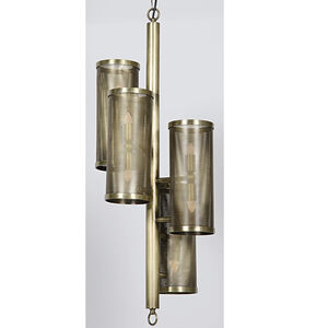 Pisa 8 Light 14.5 inch Antique Brass Pendant Ceiling Light