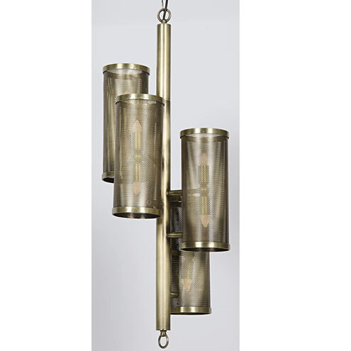Pisa 8 Light 14.5 inch Antique Brass Pendant Ceiling Light