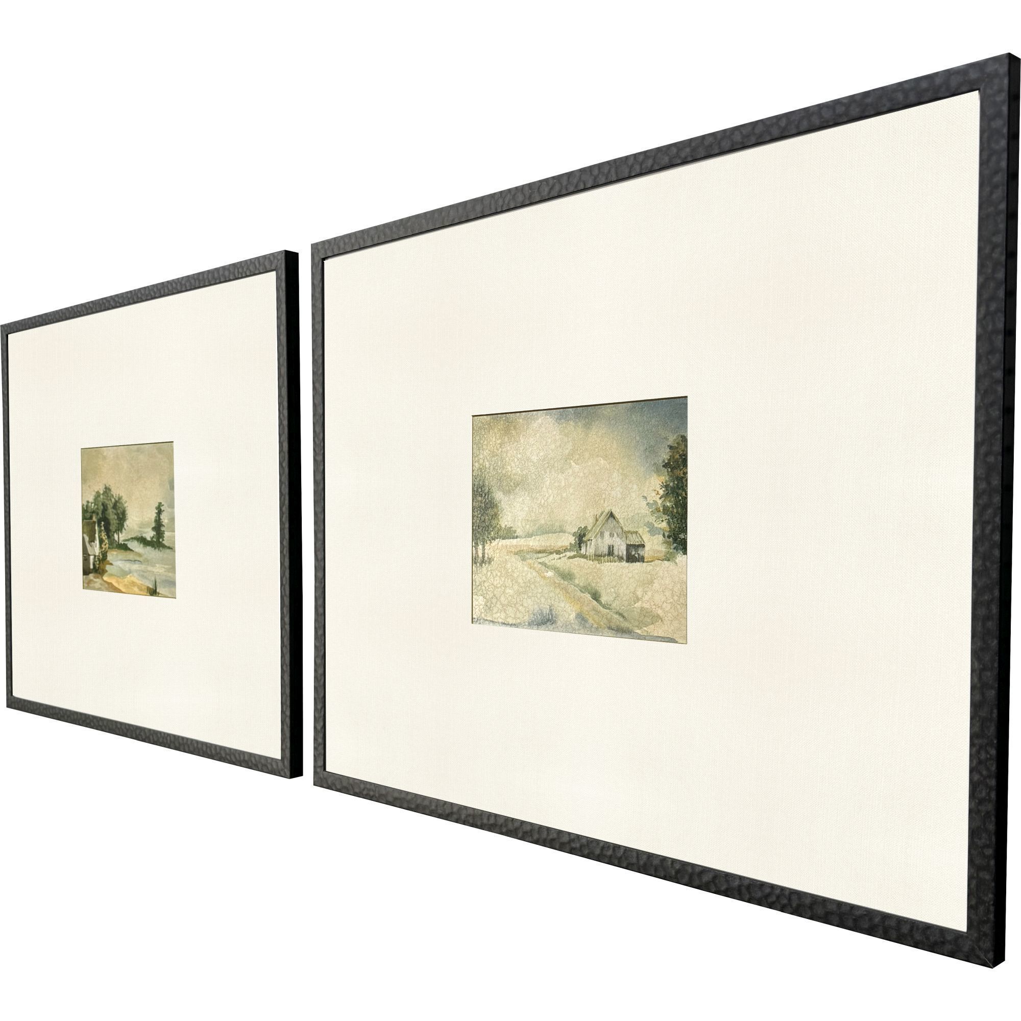 In the Meadows Green and Beige and Brown Framed Art, The Studio