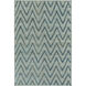 Mateo 36 X 24 inch Blue and Blue Area Rug, Jute