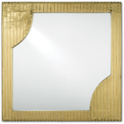 Morneau 24 X 24 inch Brass and Mirror Wall Mirror