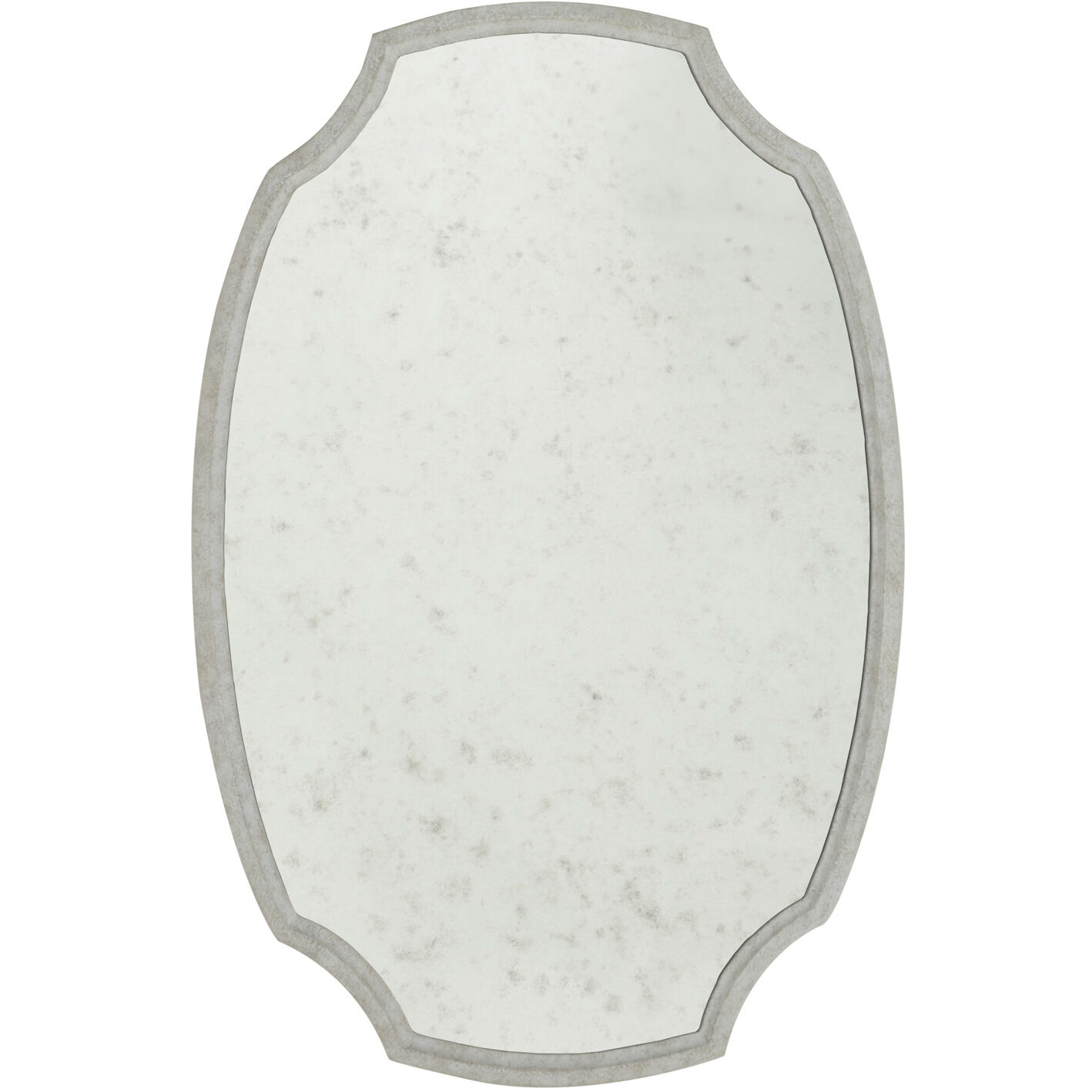 Margot 50 X 32.75 inch Textured White Mirror