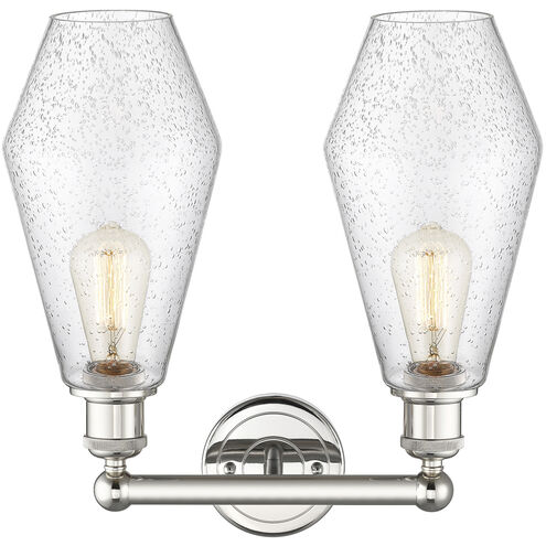 Cindyrella 2 Light 16 inch Polished Nickel Bath Vanity Light Wall Light in Seedy