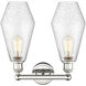 Cindyrella 2 Light 16 inch Polished Nickel Bath Vanity Light Wall Light in Seedy