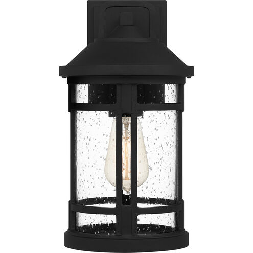 Quincy 1 Light 13 inch Earth Black Outdoor Wall Lantern, Medium