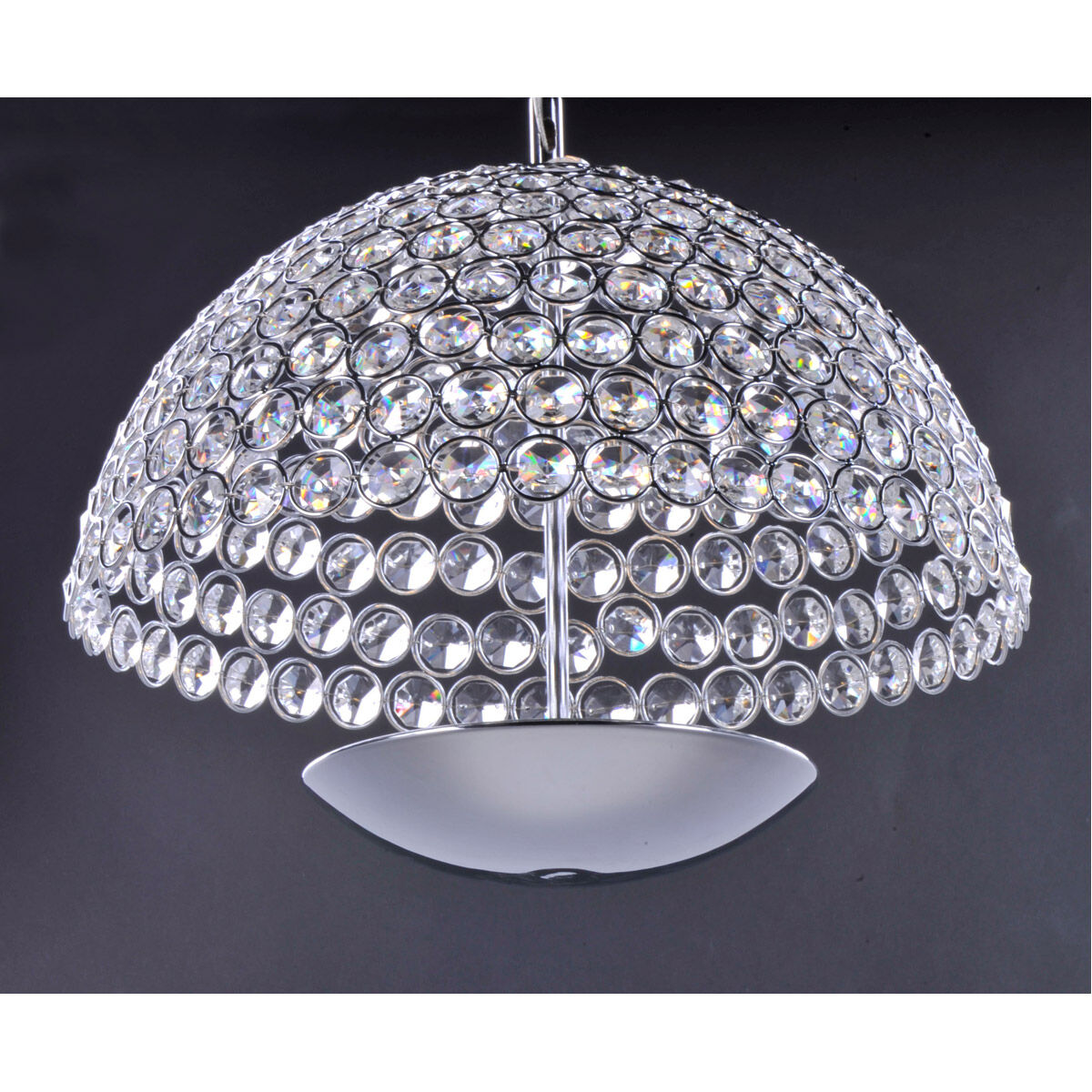 Parasol LED 16.25 inch Polished Chrome Single Pendant Ceiling Light