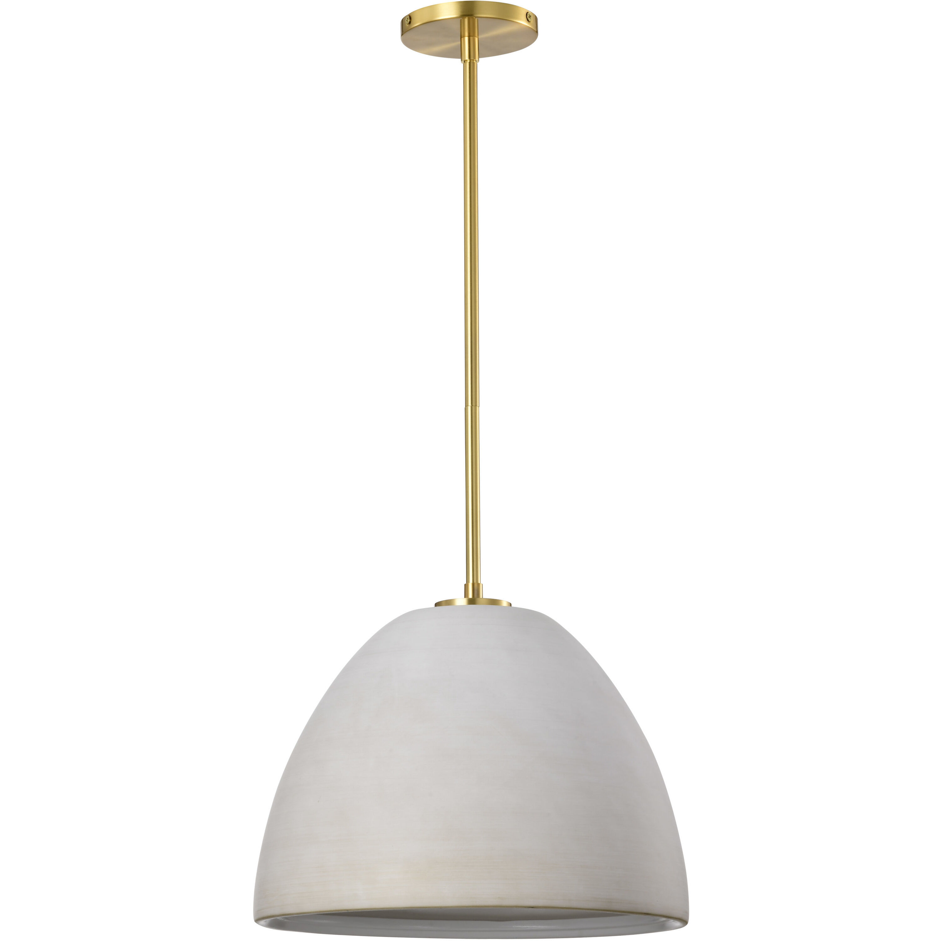 Collins 14 inch Brushed Brass Pendant Ceiling Light