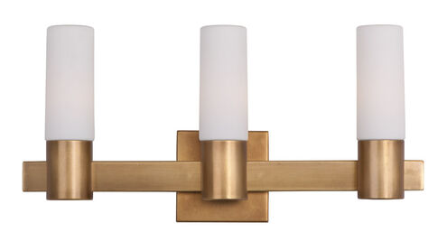 Contessa 3 Light 21 inch Natural Aged Brass Bath Light Wall Light