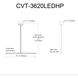 Corvette LED 36 inch Aged Brass Horizontal Pendant Ceiling Light
