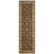 Heirloom 96 X 30 inch Dark Brown, Wheat, Tan Rug