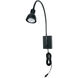 Signature LED 4 inch Dark Bronze Gooseneck Wall Lamp Wall Light 