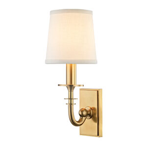 Carroll 1 Light 5 inch Aged Brass Wall Sconce Wall Light