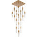 Canada 25 Light 28 inch Gold Chandelier Ceiling Light